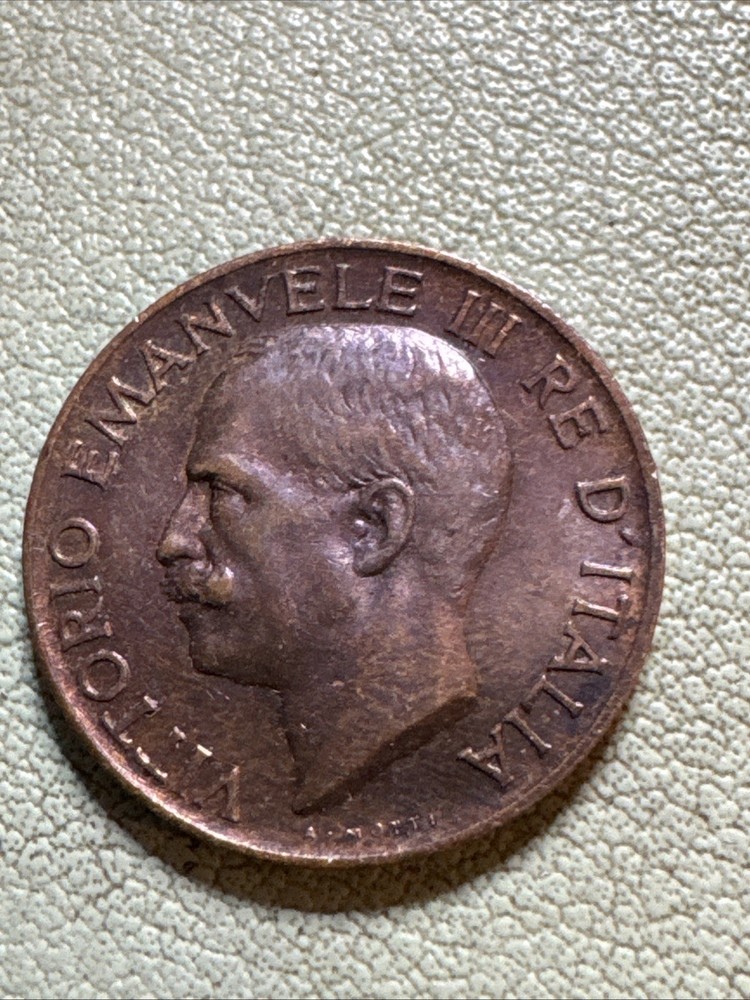 1920 Italy 5 Centesimi Coin - KM# 59 Better Condition