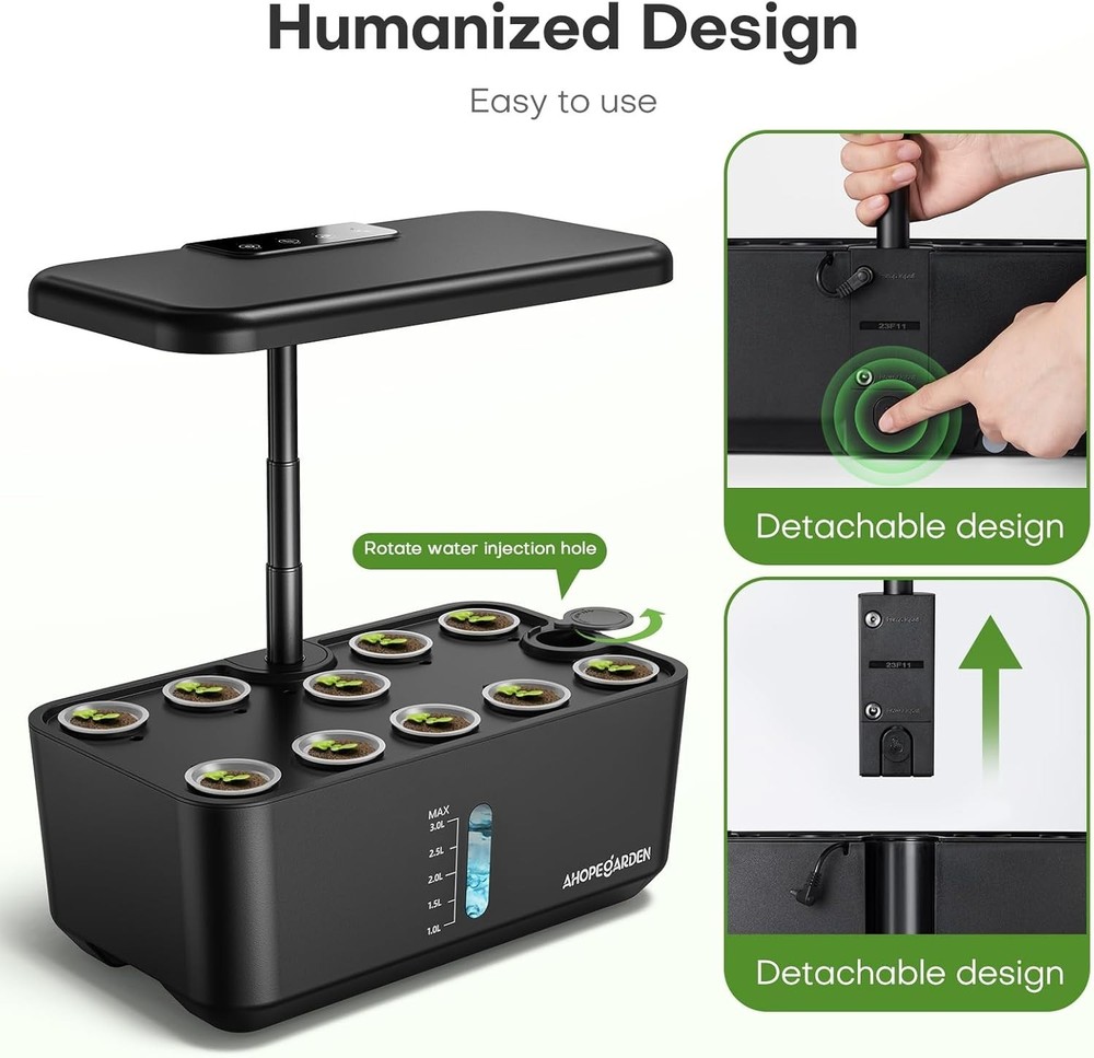 Hydroponic Plant Germination Kit - LED Grow Light System