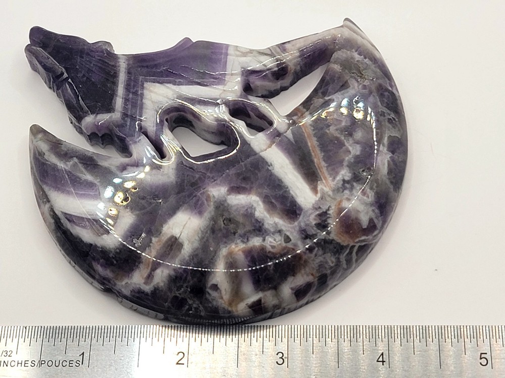 Dream Amethyst Wolf and Moon- WYSIWYG