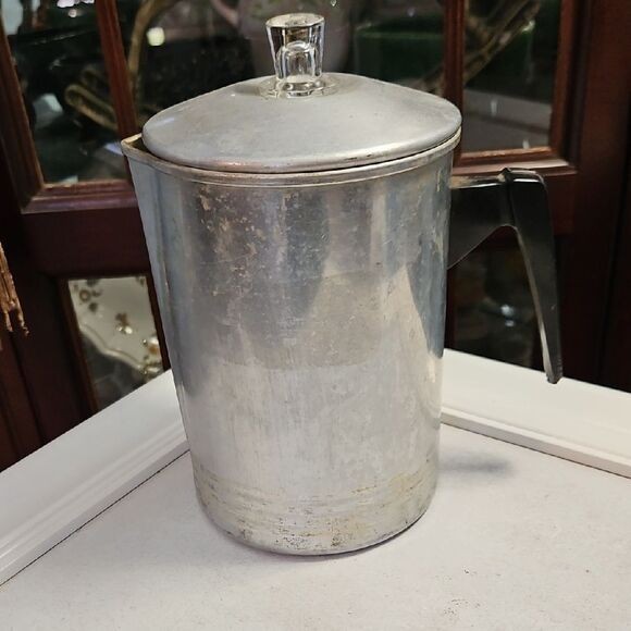 Vintage Chilton Ware Coffee Percolator with Black Handle