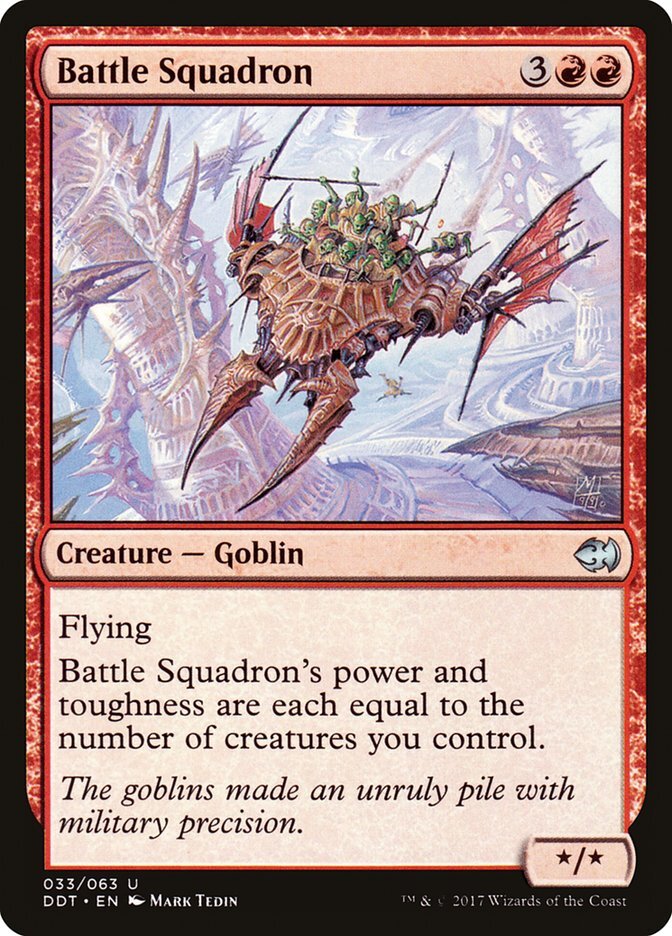 Battle Squadron [Duel Decks: Merfolk vs. Goblins] Magic MTG