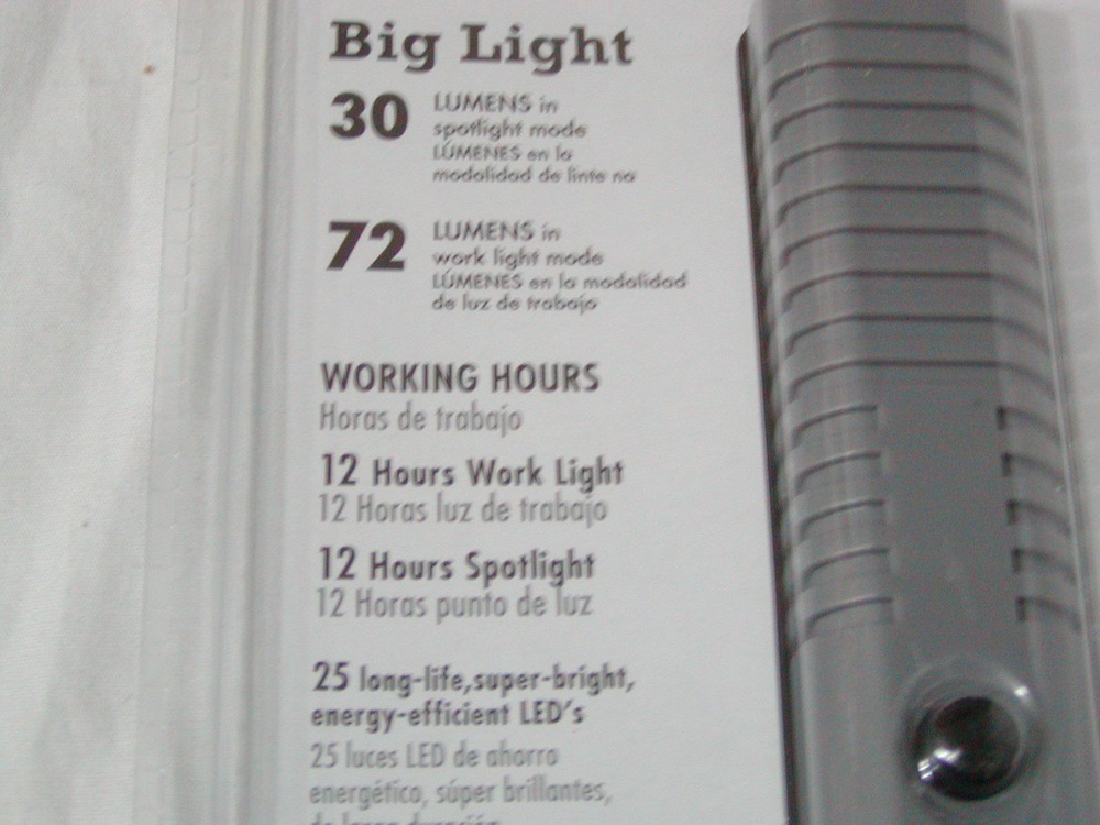 (4) NEW LED Task/Spot Flashlight Worklight (2 x 2pk) -- Four Flashlights Total!