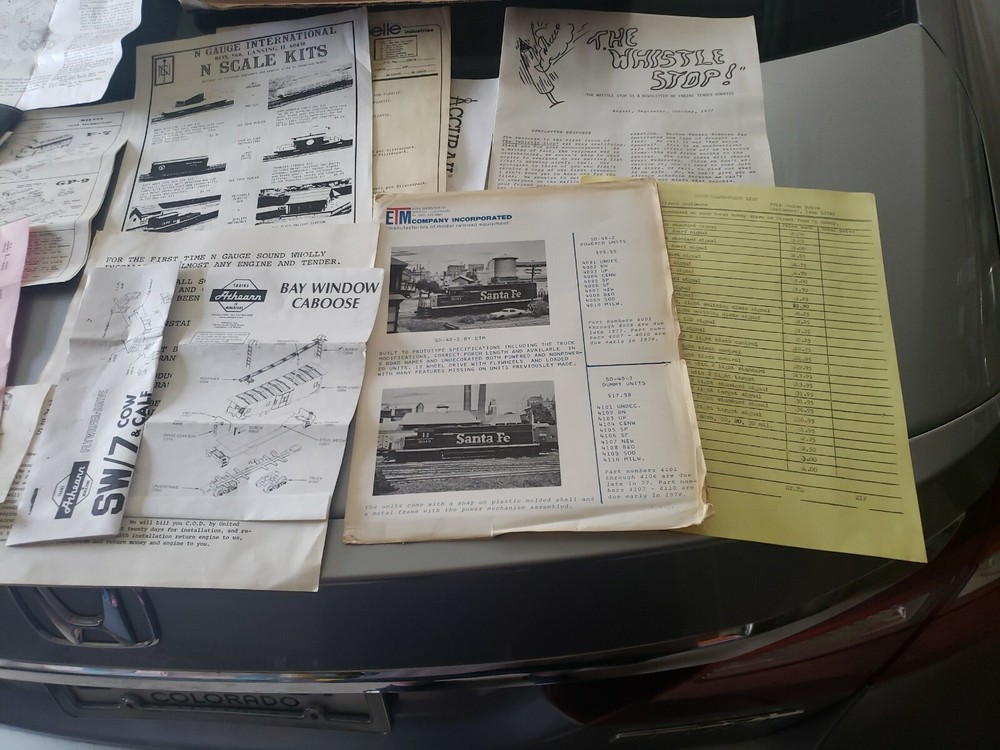 Model train Literature Instruction Locomotive Paperwork
