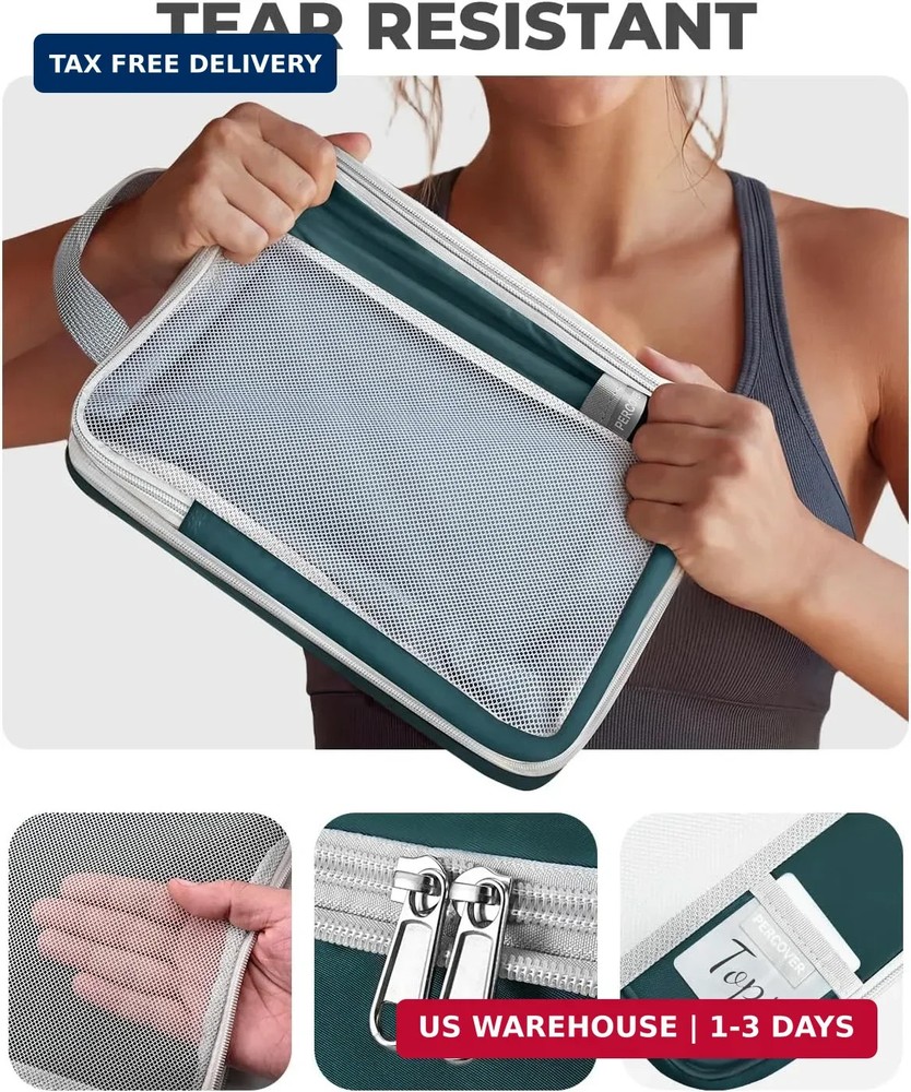 Percover Compression Packing Cubes 4-Piece Set, Packing Cubes Compression for Tr