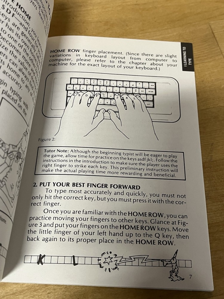 1983 MASTER TYPE THE TYPING INSTRUCTION GAME MANUAL (NO GAME)