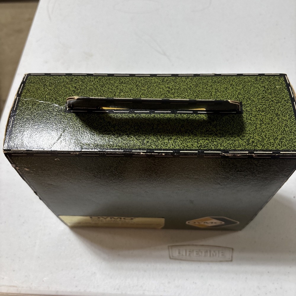 Blue Dymo Organizer 1700 Embossing Label Maker Bundle Works original packaging