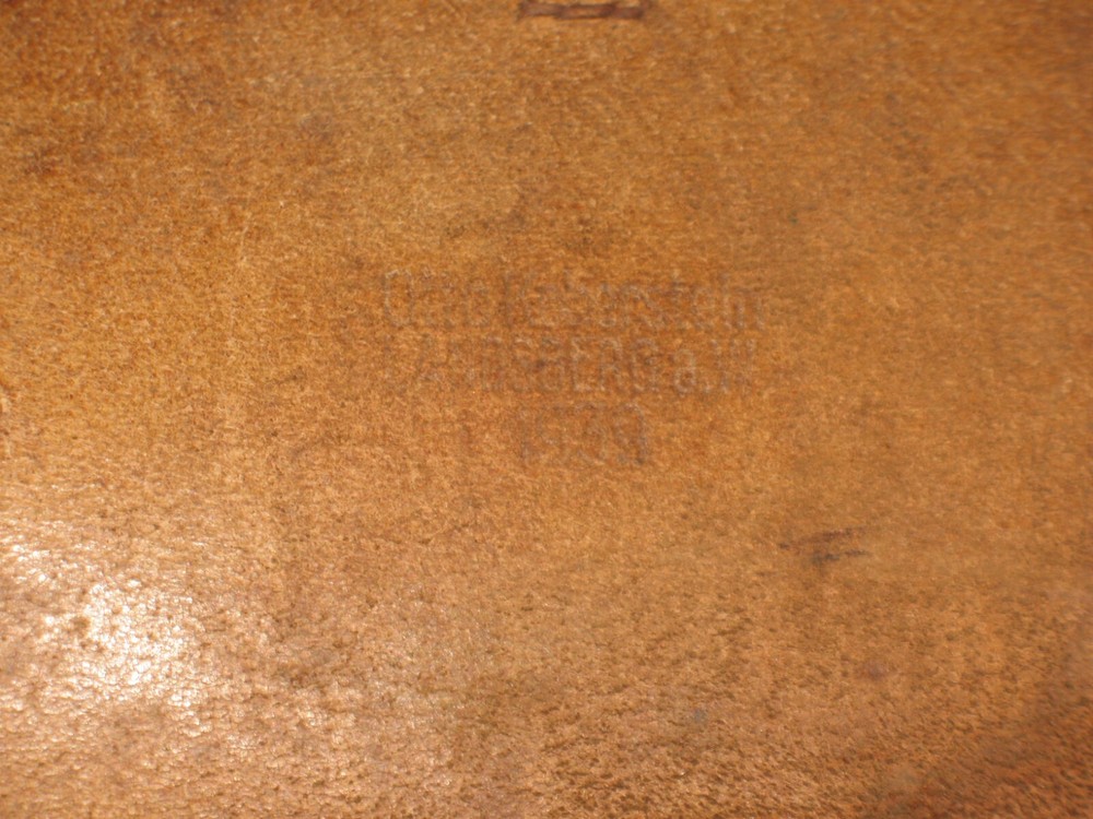 WW 11 War German Map Case Makers Name Printed Extra Nice Original Condition