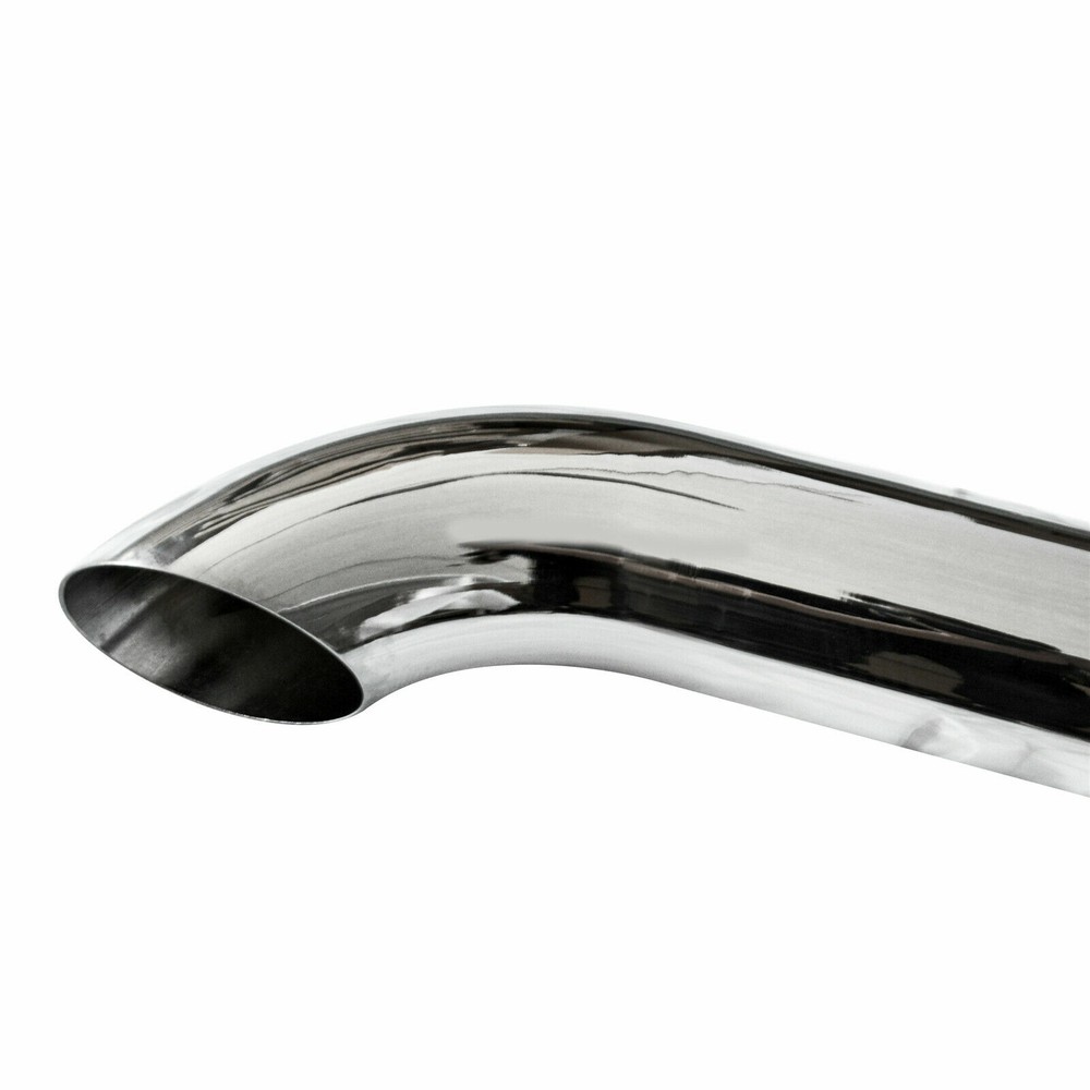 BOZZ Stack Pipe 4" × 60" Od Chrome Curved
