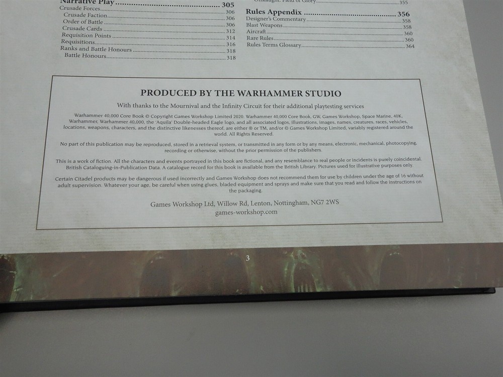 Warhammer 40K: Core Rulebook (oop 9th edition, hardcover)