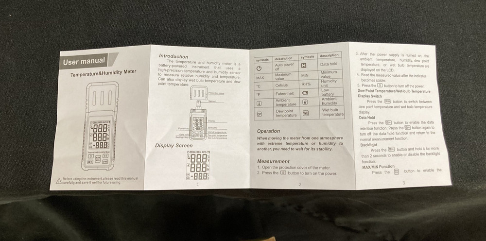 Protmex HT607 Temperature Humidity Meter, High Precision Digital Hygrometer