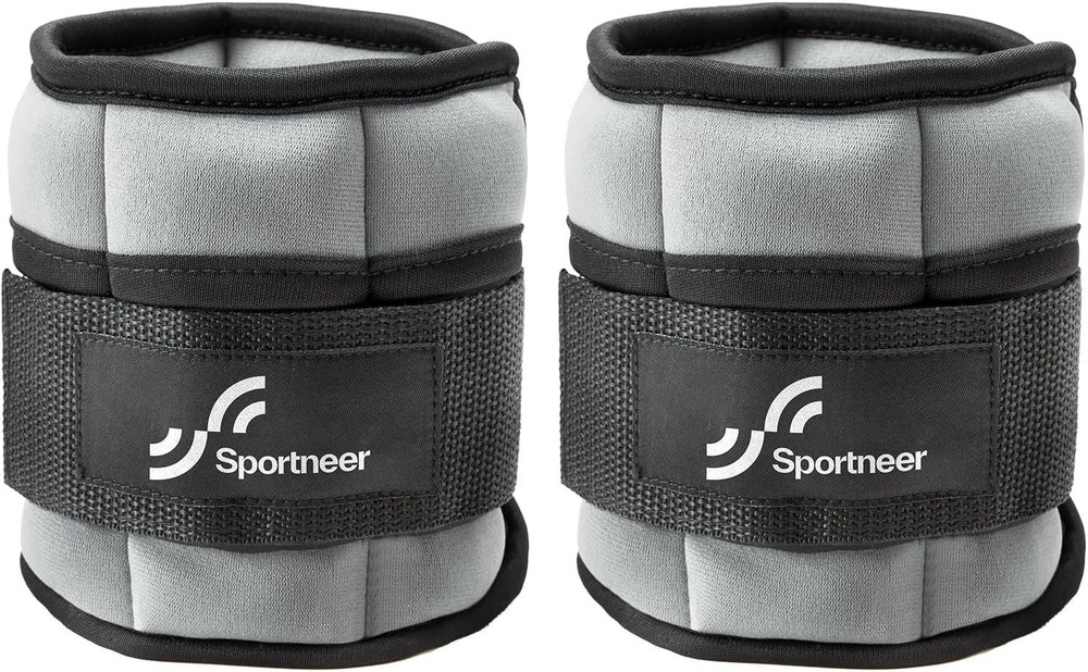 Comfortable Adjustable Ankle Weights 2-10 lbs for Home Workouts & Therapy