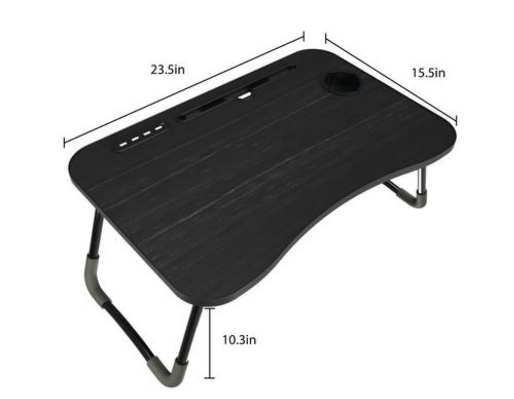 Foldable Lap Desk With USB Charger And Fan