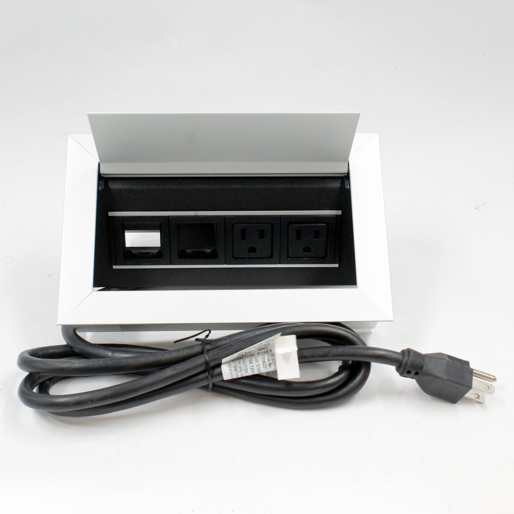 Byrne Ellora In Surface Power Box - BE02511C - Conference Table Box - Silver