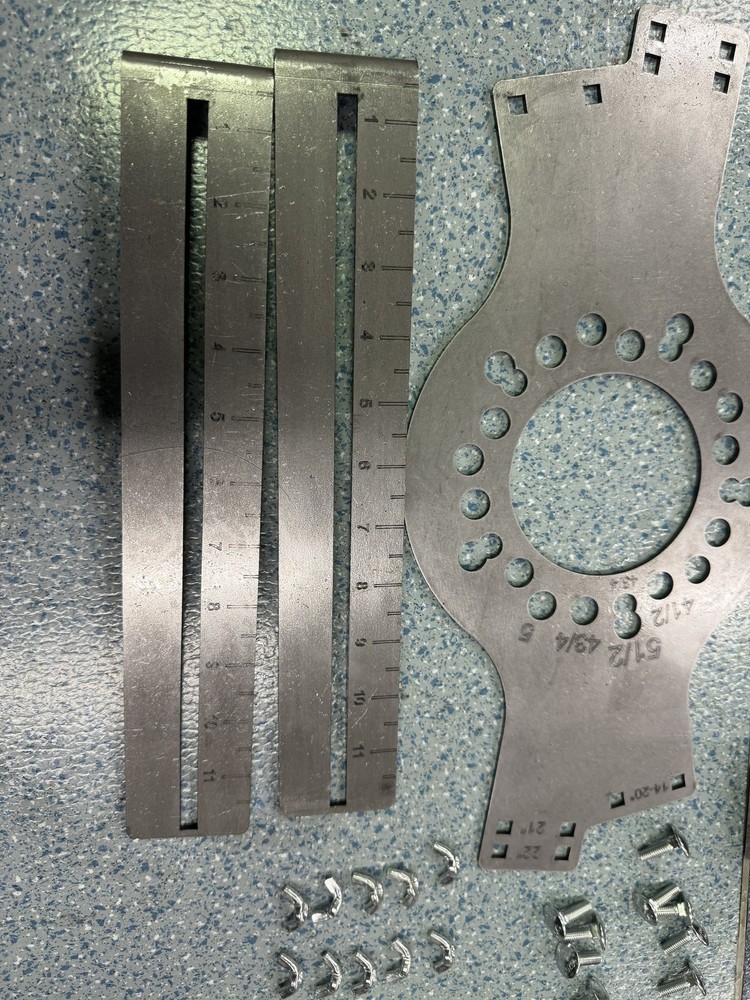 Wheel Fitment Testing Tool, Tire Size Fit Test Measuring Mockup, 5-Lug Pattern