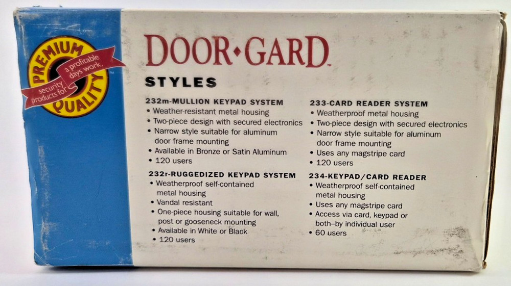 Access Door Guard Self Contained Access Control System 233