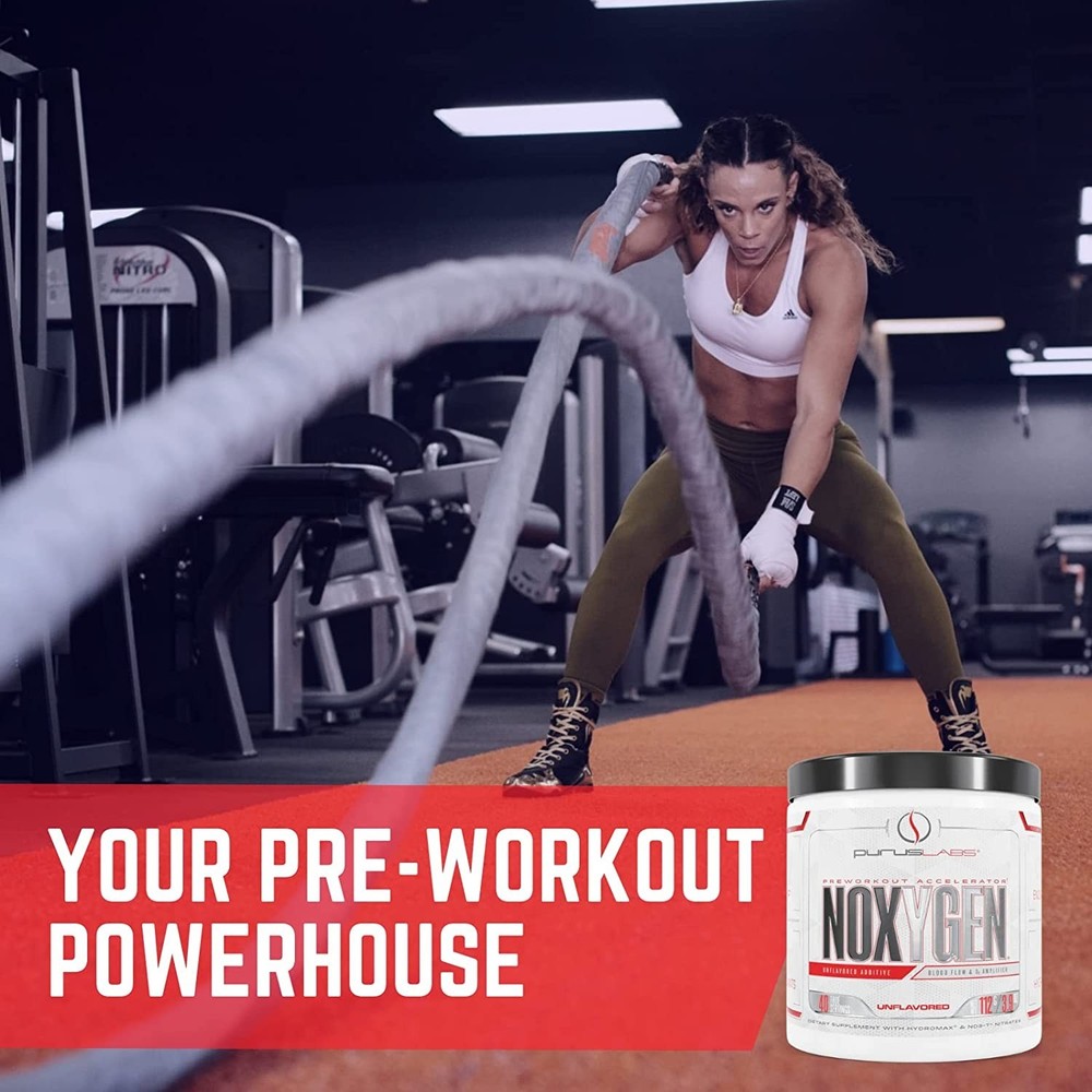 Purus Labs Noxygen - Unflavored Pre-Workout Accelerator, Nitric Oxide 40 Serving