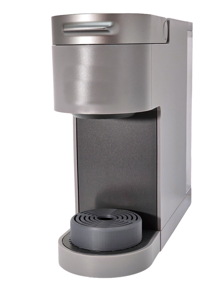 Anti-Splash Adjustable Coffee Cup Riser Accessory for K-Cup Coffee Makers Gray