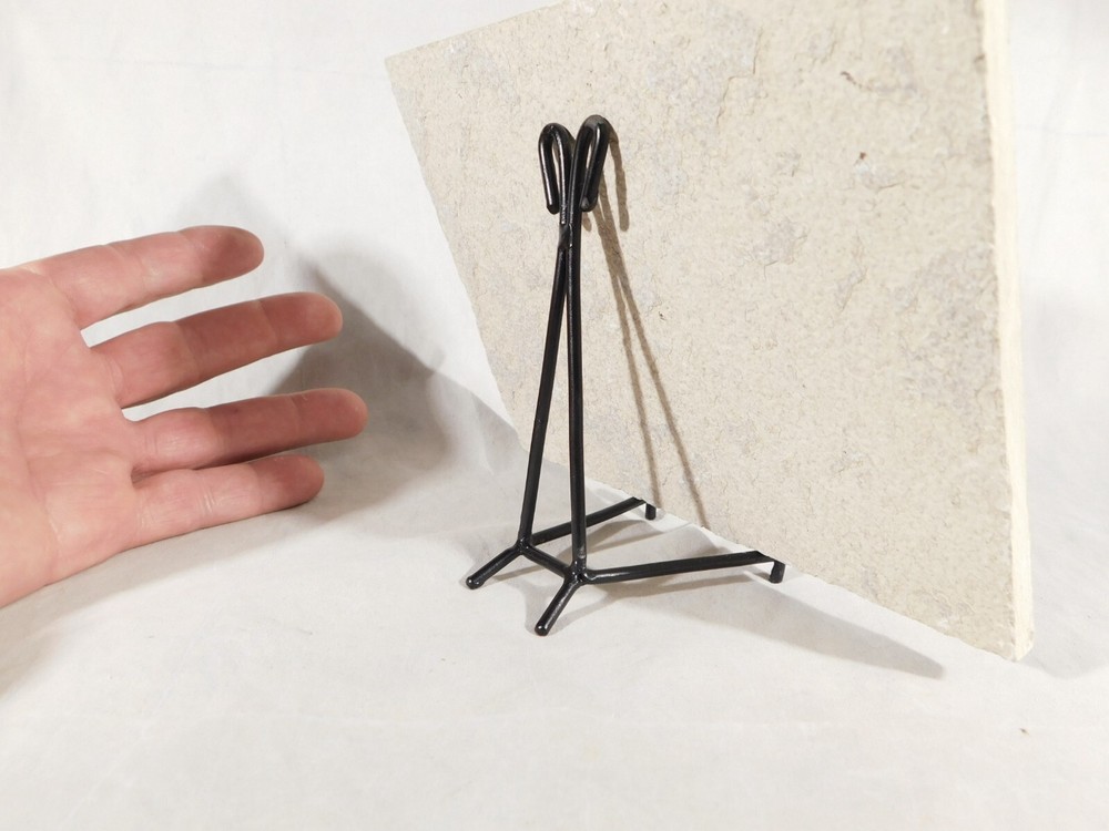 Easel Display Stand with Scroll Design! Black Iron Medium Size