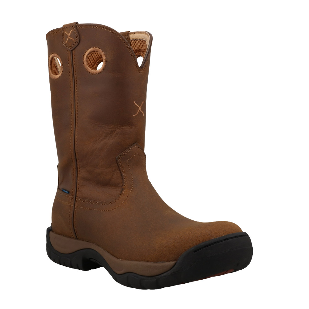 Twisted X Men's 11" All Around Distressed Saddle Work Boot MABW002