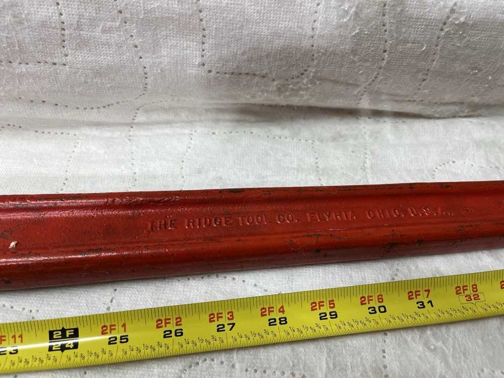 36” Rigid Compound Leverage “Super Four” Pipe Wrench EUC