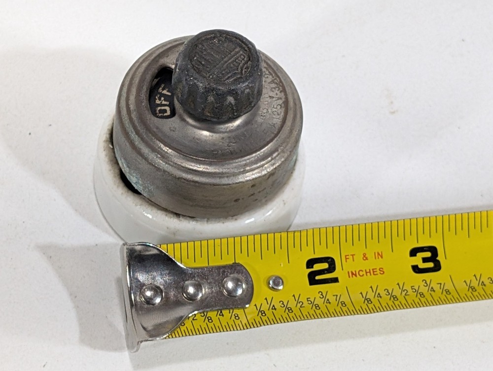 Antique Perkins Rotary Switch Ceramic Base + Works !