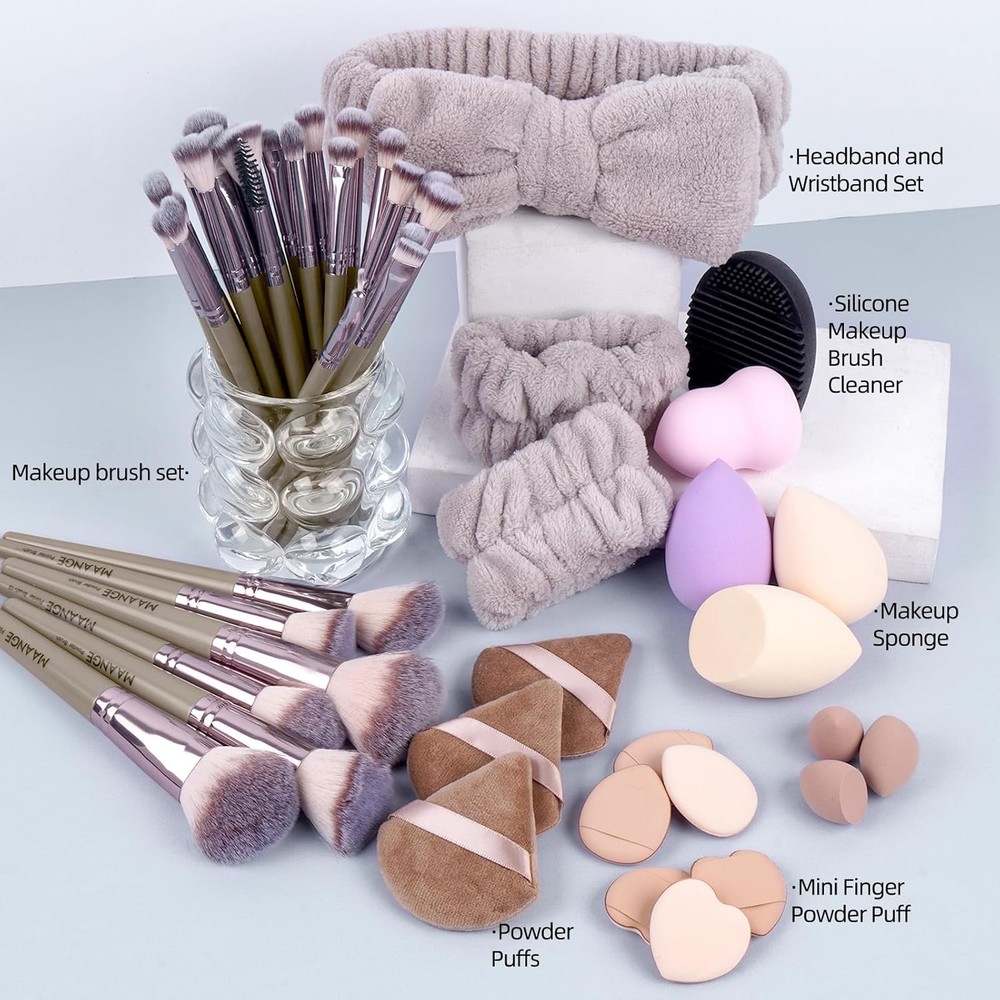 Makeup Brushes 51 Pcs Makeup Kit,Multi-functional Makeup Tool Set with Makeup b