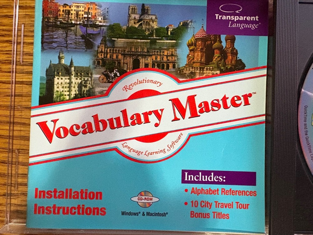 Transparent Language Vocabulary Master CD Software
