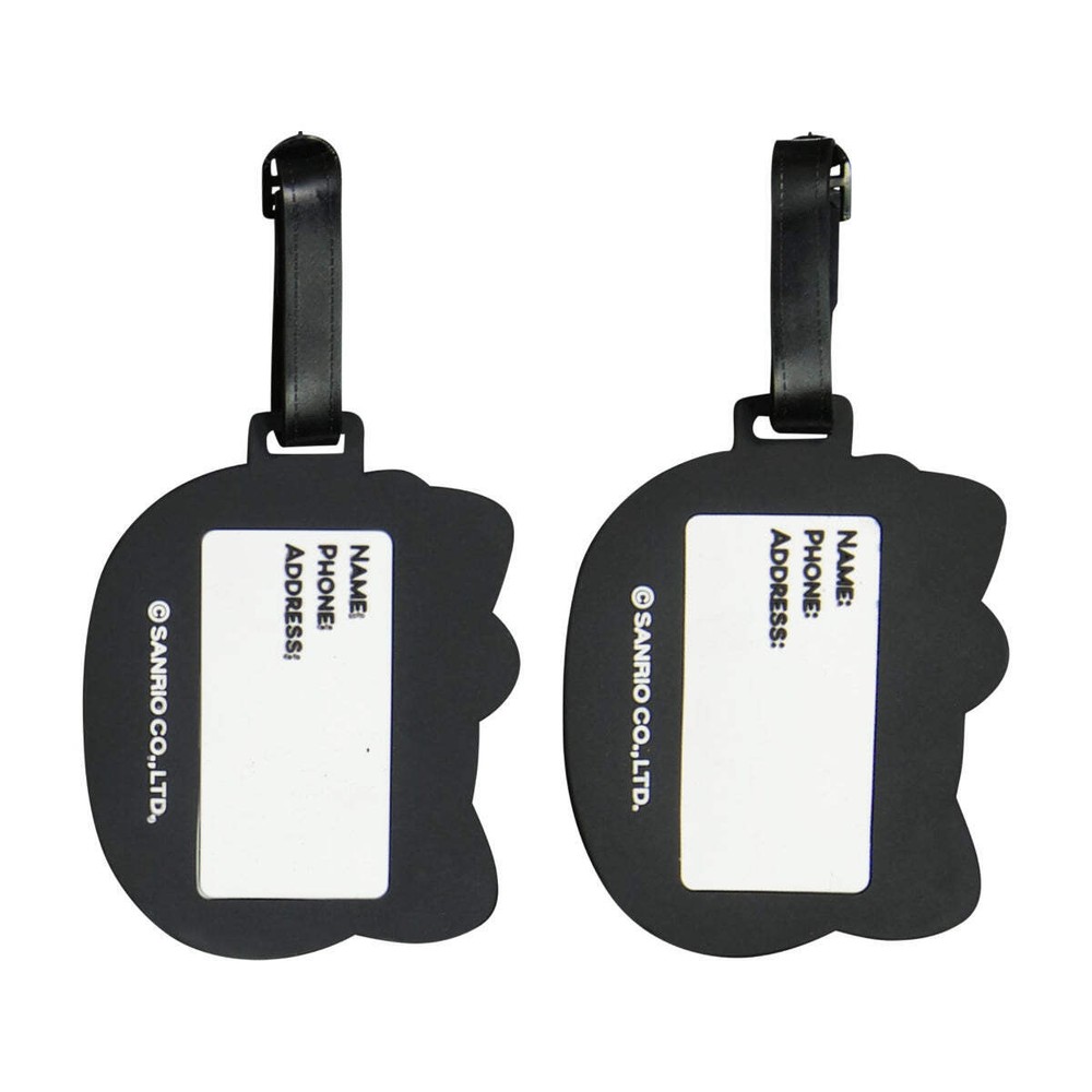 Hello Kitty Head 2-Piece White Luggage Tag Set