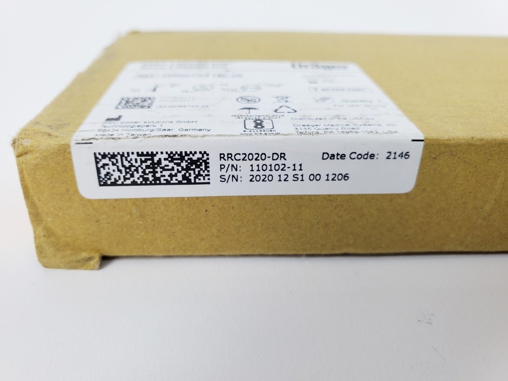 Drager 2M86733 Lithium Ion Battery, New!