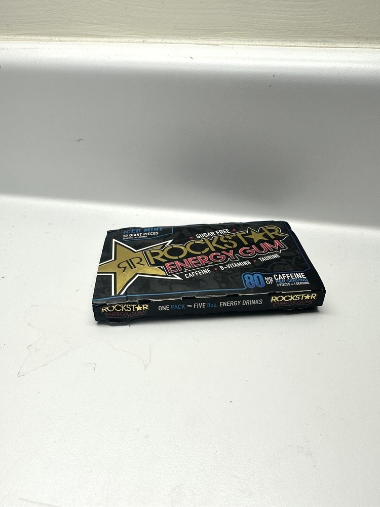 Rockstar Energy Iced Mint Gum Rare Empty