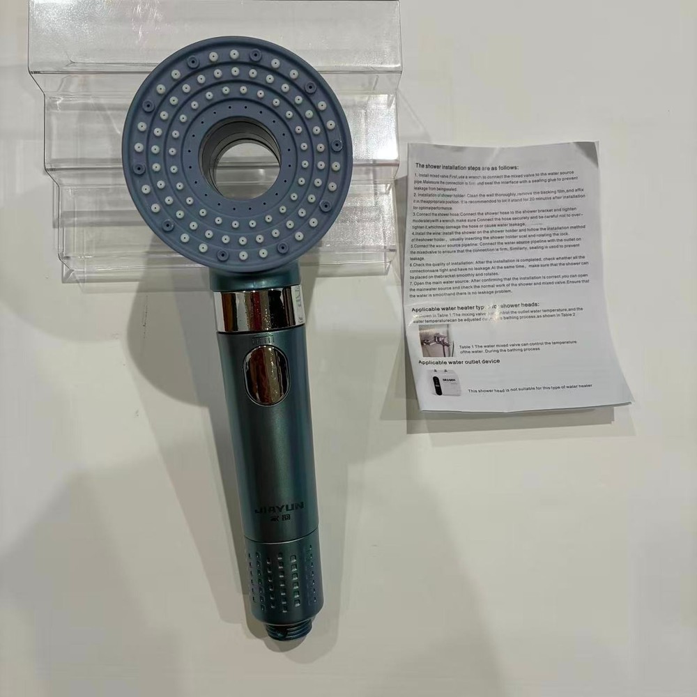 Filtered Shower Head in Sky Blue