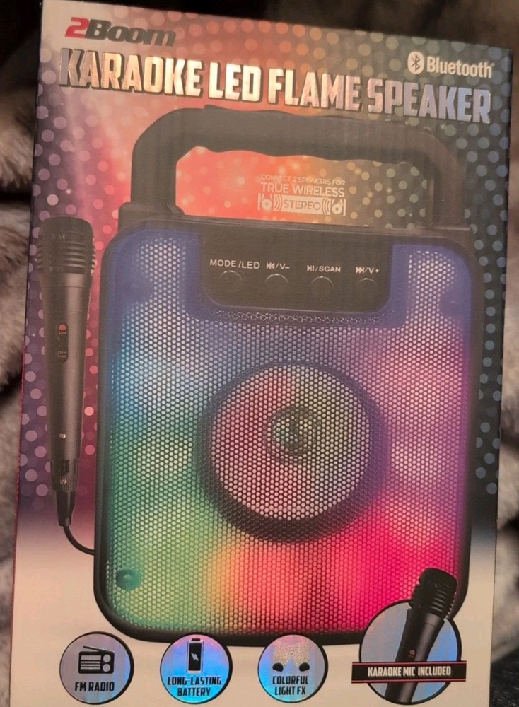 2Boom Karaoke LED Flame Speaker