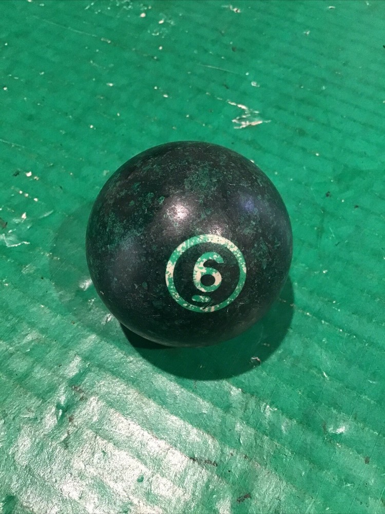 VTG Replacement Billiard Pool Ball 2 1/4" Diameter Number 6 Green Solid  (B)