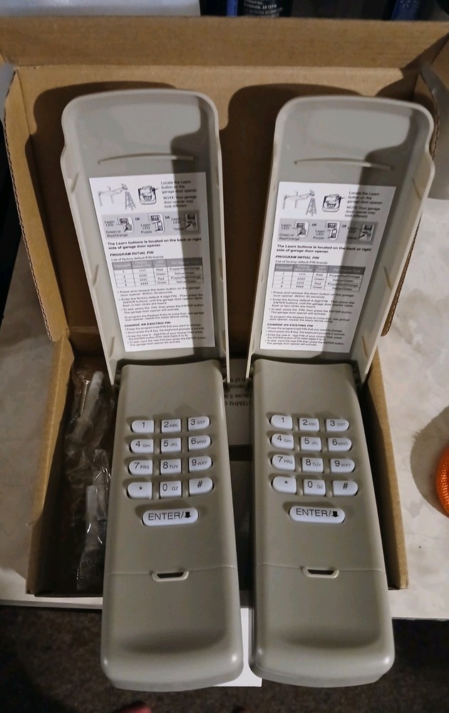 wireless keyless garage door opener 2 pack