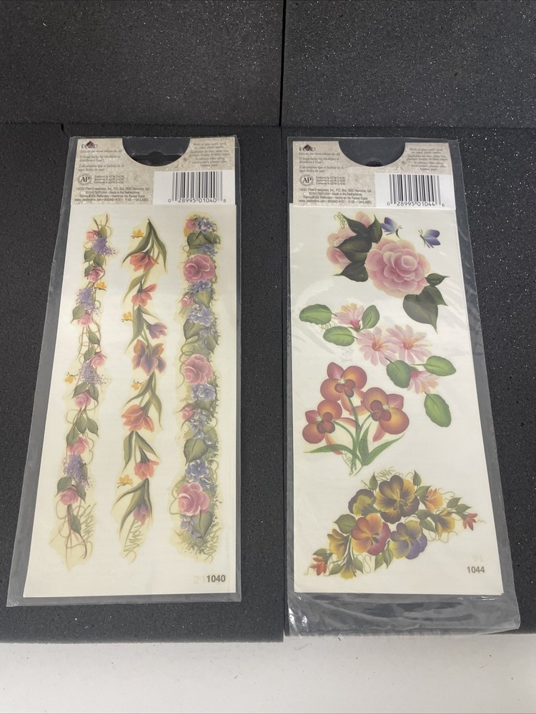 Plaid Decals Rub On transfers Large Lot