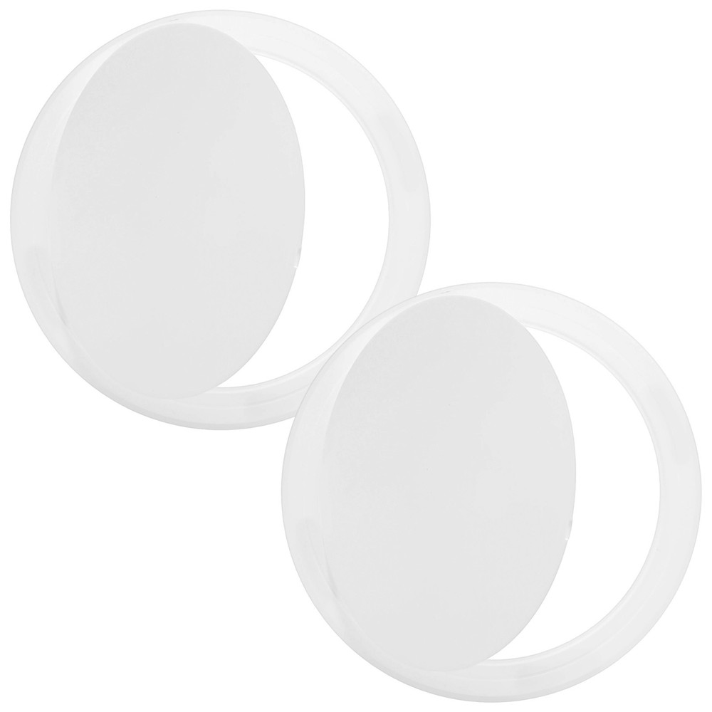2-Pack Access Panel for Drywall, 8x8 Inch Round Plastic Removable [White]
