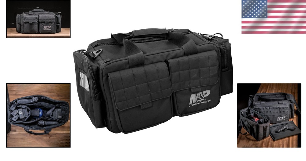 Compact Officer Range Bag with Pistol Pouches