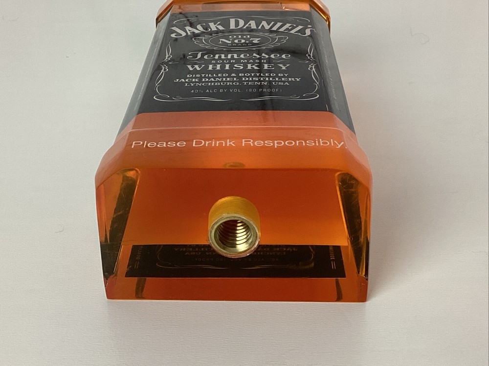 Jack Daniels Whiskey Acrylic Tap Pull Handle Bar Accessory RARE