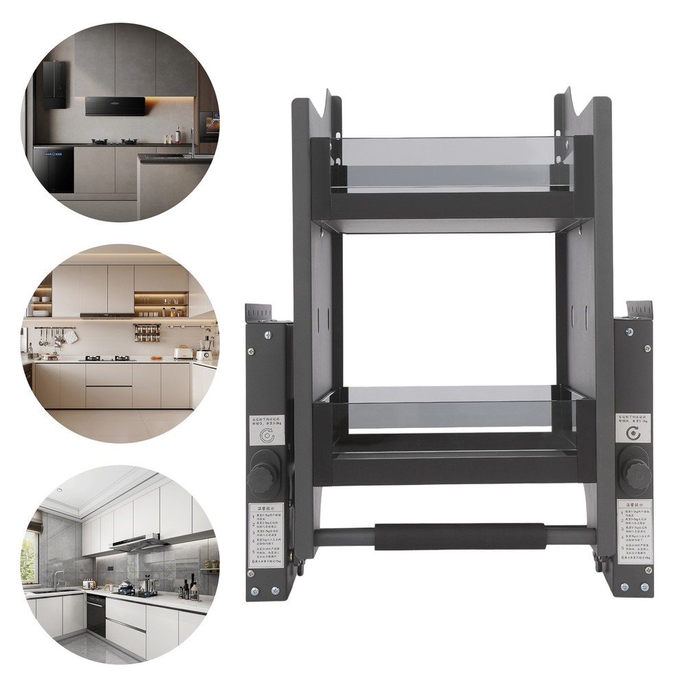 2-tier 41*28*54cm Cabinet Pull-down Shelf Pull-down Dish Rack Space-saving