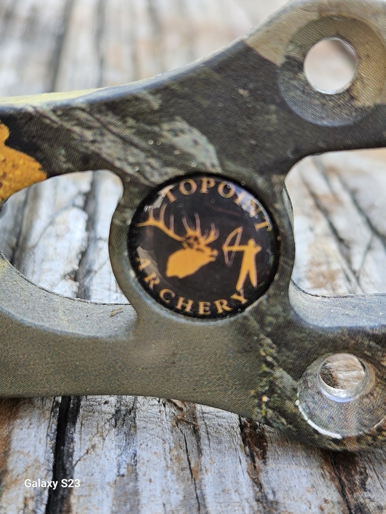 Topoint Basic Hunter Pin Fiber Optics Bow Sight CAMO WITH PIN LIGHT