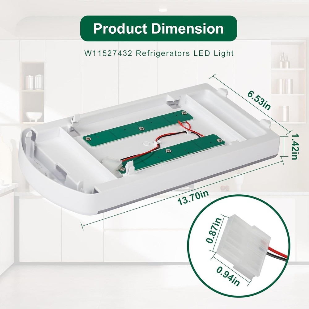 W11527432 Refrigerator LED Light Assy Module,for Whirlpool Maytag Refrigerator