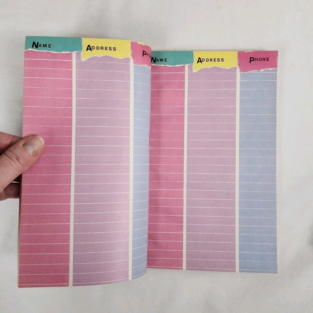 Vintage Gitano Diary Notebook Date Keeper Schedule Address Book Assignments 1989