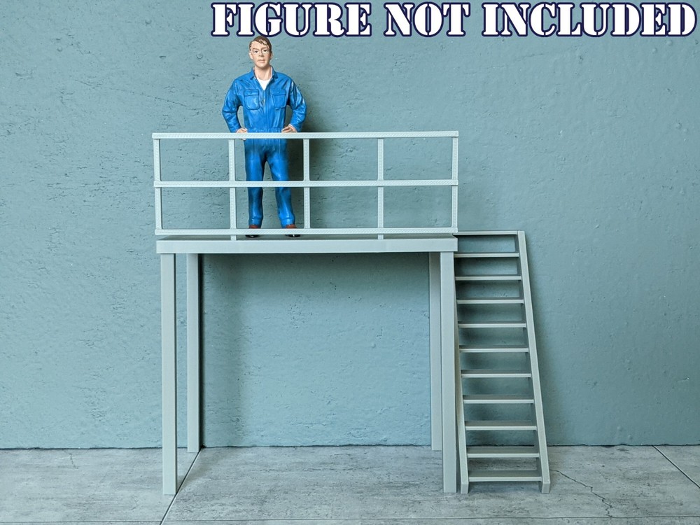 1/24 Scale Garage Loft Platform - Model Car Diorama Accessory