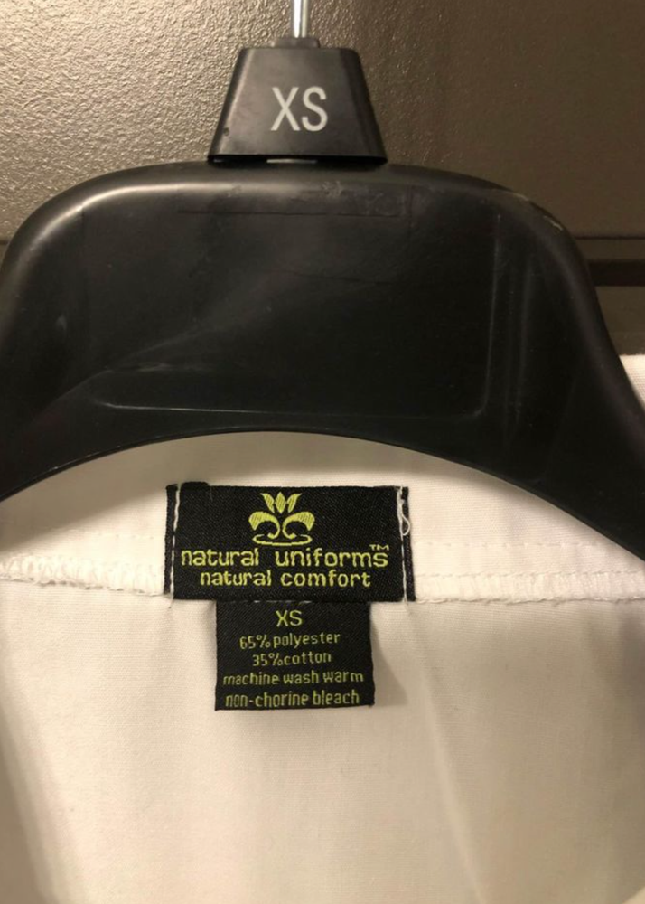 Natural Uniforms Unisex Lab Coat Size XSmall