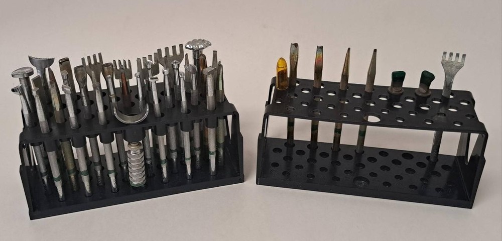 Craftool Company Leather Stamp Set 45 Tools with Holders