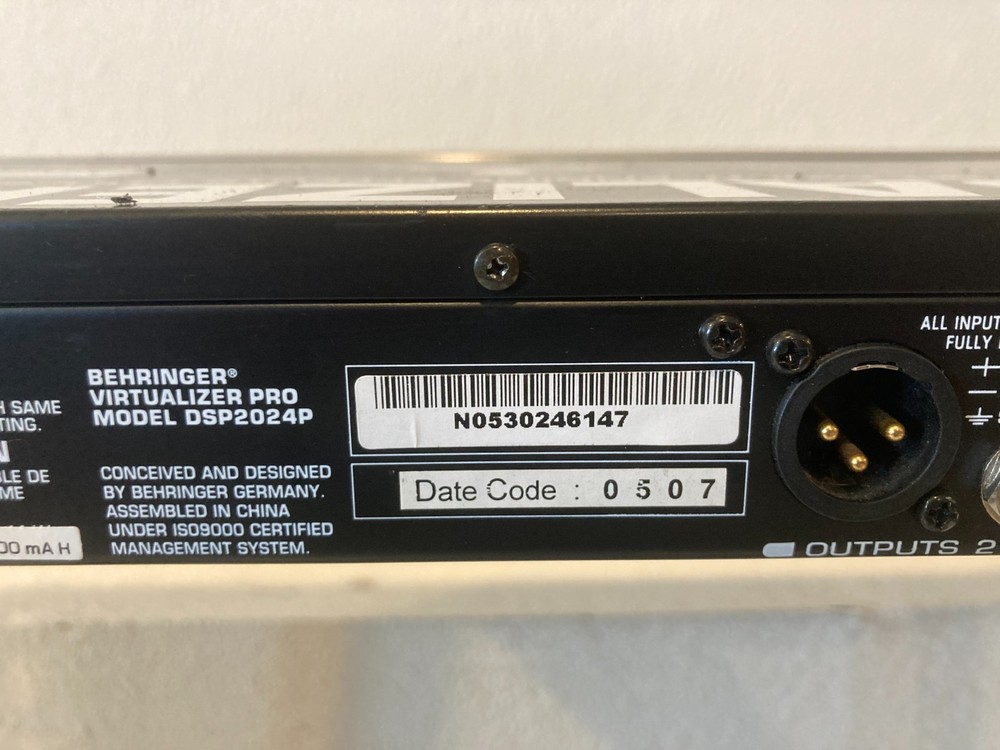 Behringer Virtualizer Pro Dsp2024p