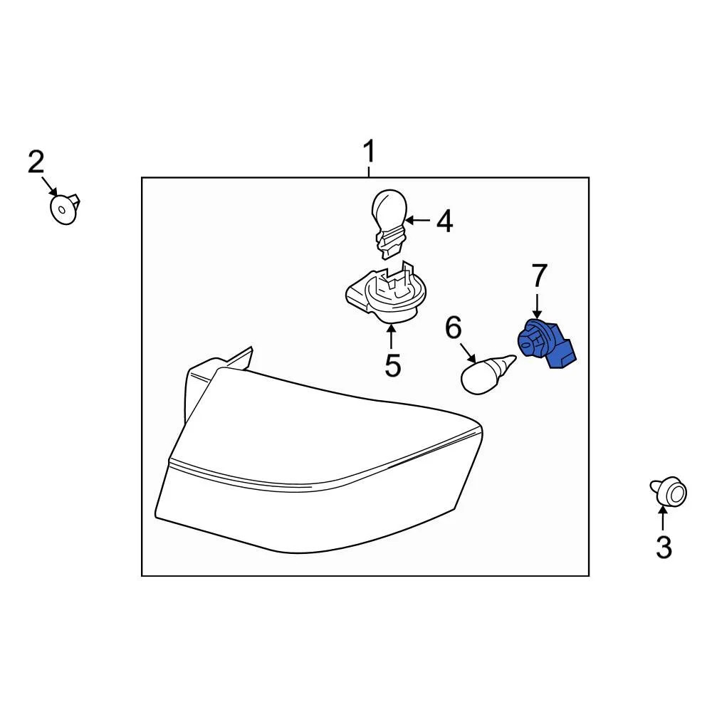 Ford AL8Z13411C Rear Back Up Light Socket