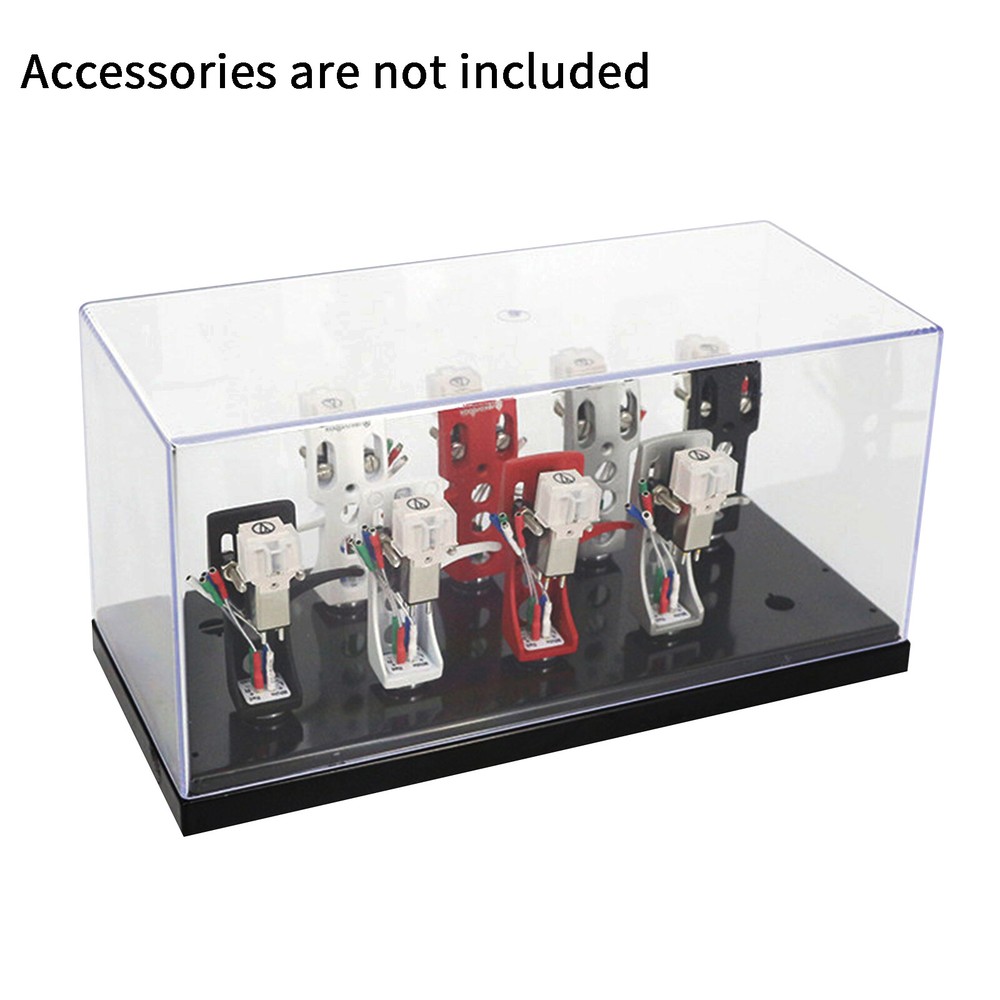 Acrylic Box Turntable Stylus Holder Headshell Cartridge Keeper Phono Shell Case