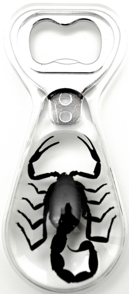 4" New! Black SCORPION Bottle Opener Fridge MAGNET Bartender Bar Accessory