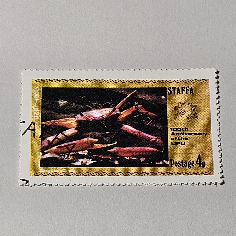 ANGULAR CRAB STAMP27 STAMP SCOTLAND